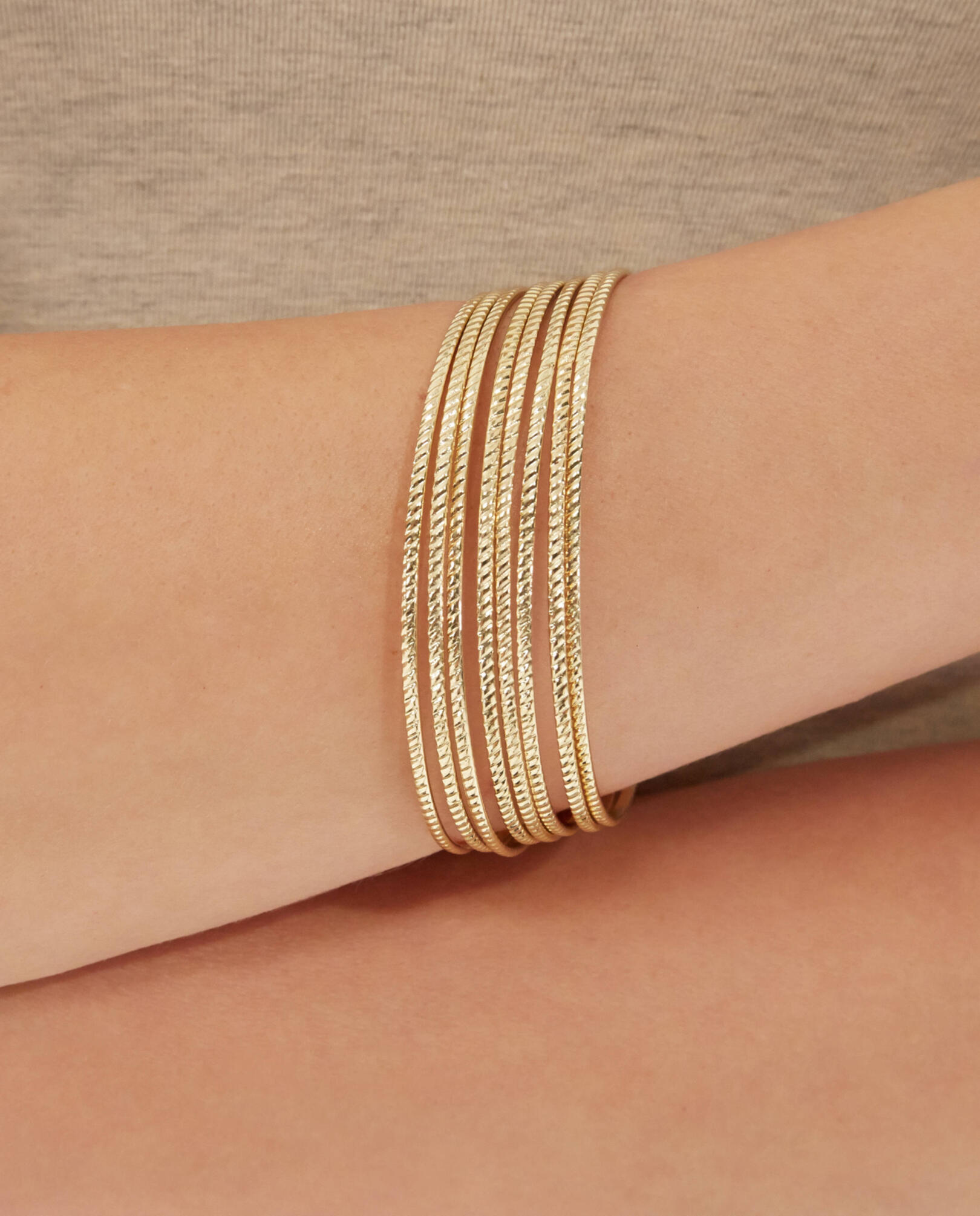 Gold Omni Bangle Set